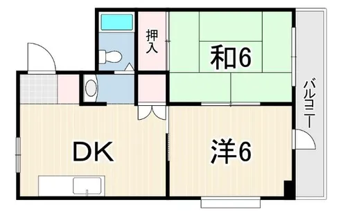 ローズハイツ【2階】の間取り