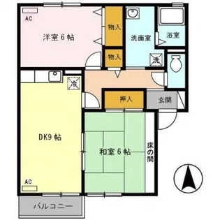 グリーンコートⅢ【1階】の間取り