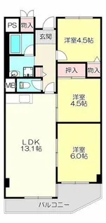スヴァーネ東山本【4階】の間取り