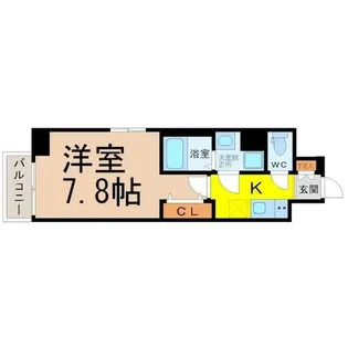 エスリード金山リュクス【9階】の間取り