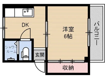 山崎第9マンション【103号室】の間取り