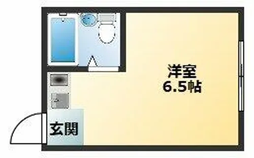 YOUハイム衣摺【308号室】の間取り