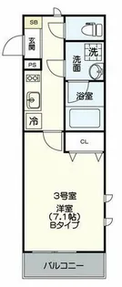 ベネフィス西新(ニシシン)【2階】の間取り