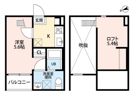 TRES五女子【2階】の間取り