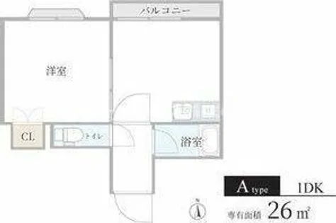 イマフルネス【1階】の間取り