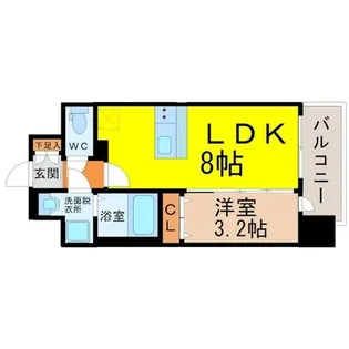 メイクス矢場町【4階】の間取り