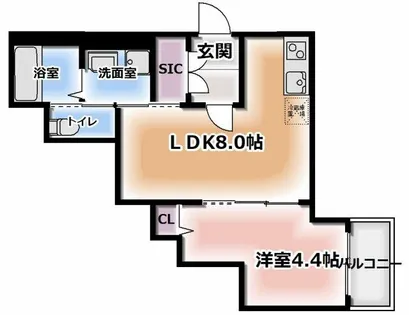 H-maison出来島Ⅱ【2階】の間取り