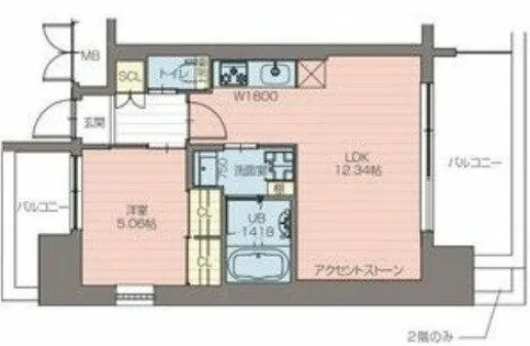 プレジオ阿波座【4階】の間取り