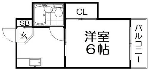 ディム香里B【3階】の間取り