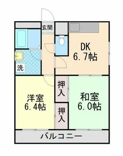 エクセル岩屋【3階】の間取り