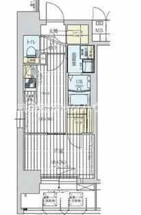 ワールドアイ大阪West Gate【2階】の間取り