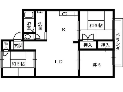 エクセルサコサⅡ【2階】の間取り