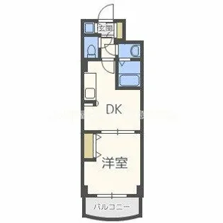 ノルデンタワー天神橋【15階】の間取り