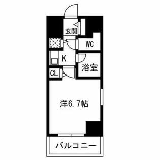 コスモプラザ新大阪【2階】の間取り