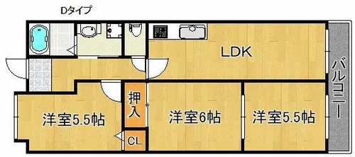 ミサキアソシア【5階】の間取り