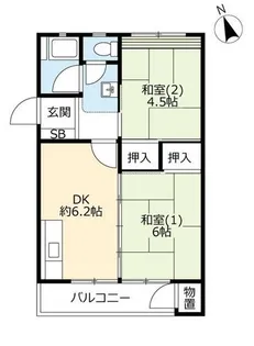 UR鈴蘭台第一【0150403号室】の間取り
