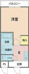 嵜本レジデンス福島【8階】の間取り