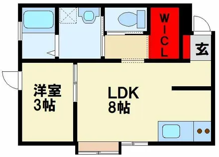 さくらステージ九工大前【1階】の間取り