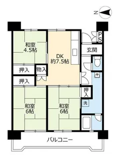 UR水草【0020506号室】の間取り
