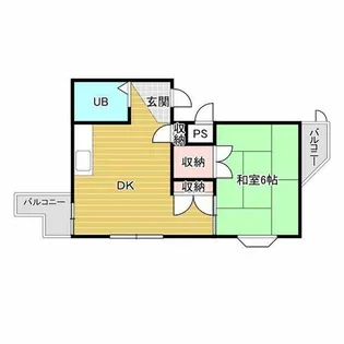 KSレジデンス豊中曽根【4階】の間取り