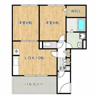 フラーリッシュ【2階】の間取り