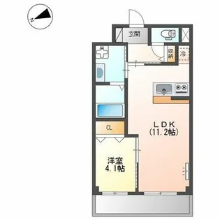 大阪府堺市美原区真福寺【マンション】の間取り
