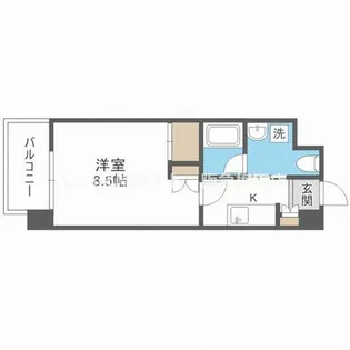 EbyU新大阪【4階】の間取り