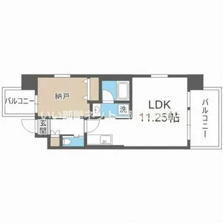 プレジオ江坂SOUTH【6階】の間取り