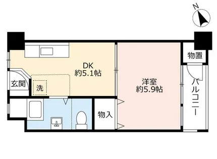 UR壬生相合【0000502号室】の間取り