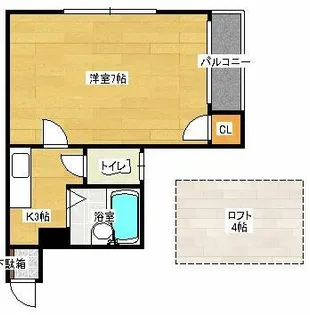 マリンブルー博多【1階】の間取り