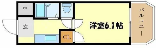 パインハイツ【8階】の間取り