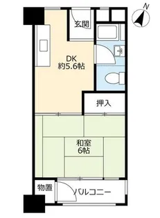 UR高石駅前【0000602号室】の間取り