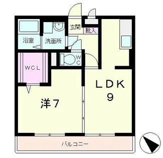 セジュールイマチ【2階】の間取り