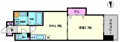 エスポルテ福島【10階】の間取り