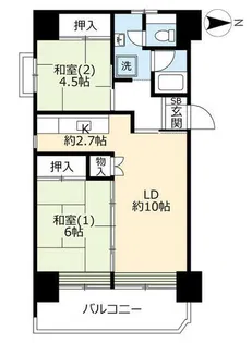 URリバーサイドしろきた【0331008号室】の間取り