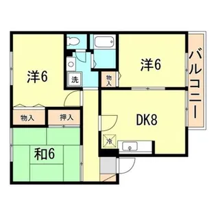 サンハイム西海【1階】の間取り