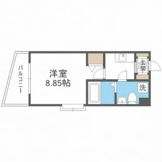 エーデル天神【5階】の間取り