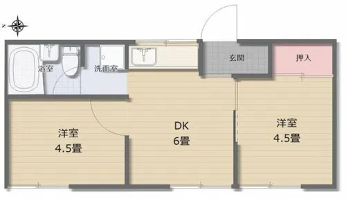 千里丘アベニューアネックス【2階】の間取り