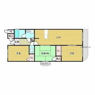 シャンテメゾン【6階】の間取り