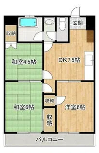 久留米中央ビル【4-C号室】の間取り