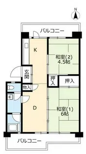 UR醍醐石田【0100602号室】の間取り