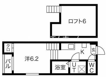 ハーモニーテラス靖国町【1階】の間取り