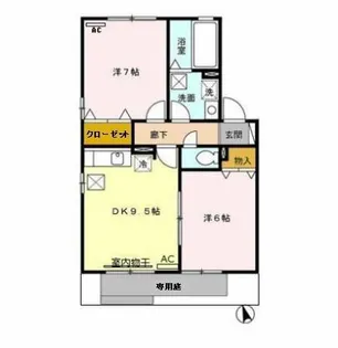 リビングタウン下地 D【1階】の間取り