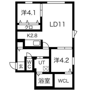 annette【401号室】の間取り