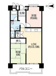 URポートアイランド【0550403号室】の間取り