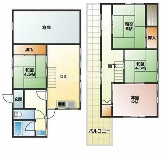 和歌山県和歌山市大河内【一戸建】の間取り