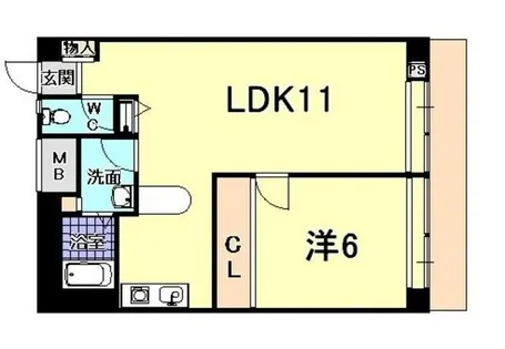 イーストコート2番街【11階】の間取り