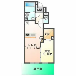 フェーブ千代が丘【1階】の間取り