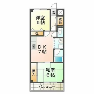 グランツ垂水【3階】の間取り