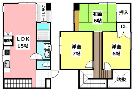 ヴィラ春日丘【B5号室】の間取り